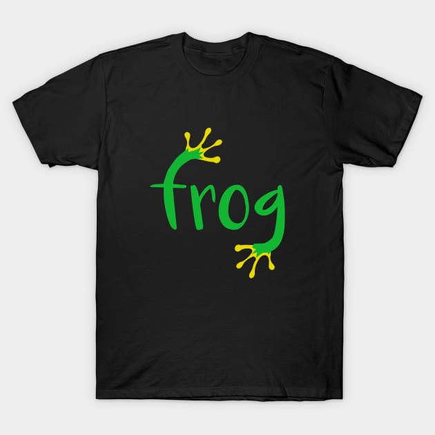 Frog word art T-Shirt by icepop